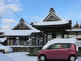 雪の岩谷寺